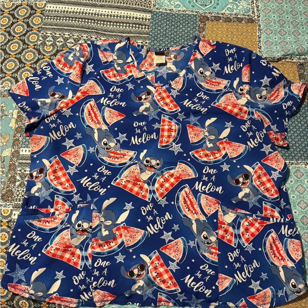 Disney Blue and Red Character Graphic Shirt